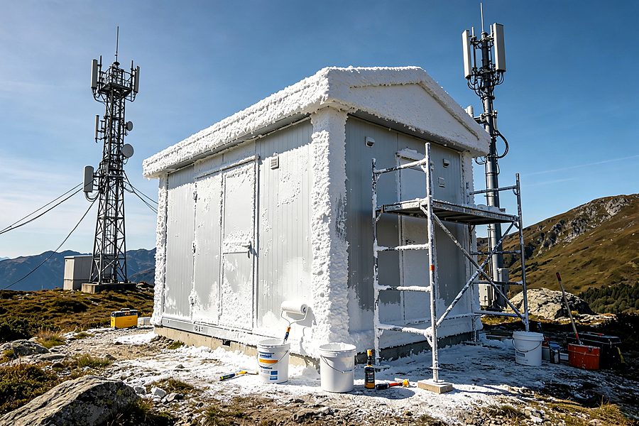 Aerogel thermal insulation coating for building roof, exterior wall and industrial pipeline energy-saving project photo